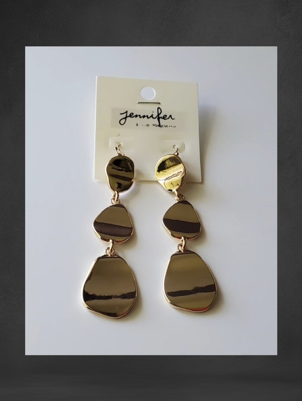 Triple Drop Dangle Earrings
